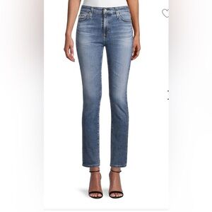 NWT AG Jeans Saige High-rise Straight Leg 26W/30L light blue